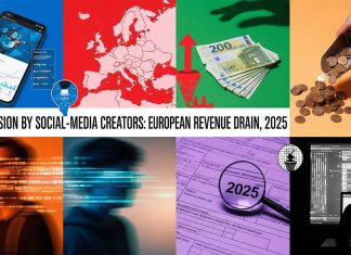 EXCLUSIVE REPORT – Tax-Evasion by Social-Media Creators: European Revenue Drain, 2025