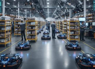 L’imperativo dell’automazione robotica di Amazon: rischi di perdita di posti di lavoro e guadagni di produttività nella logistica globale, 2025