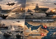 Geopolitical Fracture Points: Iran’s 2026 Chokepoint Escalation Doctrine versus United States Power-Projection Architectures – Patterns of Hybrid Confrontation in the Persian Gulf-Red Sea Nexus and Prospective Cascade Scenarios as of 26 March 2026