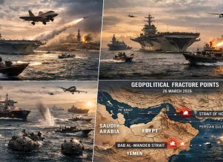 Geopolitical Fracture Points: Iran’s 2026 Chokepoint Escalation Doctrine versus United States Power-Projection Architectures – Patterns of Hybrid Confrontation in the Persian Gulf-Red Sea Nexus and Prospective Cascade Scenarios as of 26 March 2026