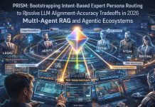 PRISM: Bootstrapping Intent-Based Expert Persona Routing to Resolve LLM Alignment-Accuracy Tradeoffs in 2026 Multi-Agent RAG and Agentic Ecosystems