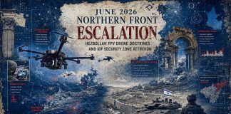 June 2026 Northern Front Escalation: Hezbollah FPV Drone Doctrines and IDF Security Zone Attrition