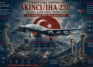 Türkiye’s KKK adoption of Akıncı/İHA-230 signals land-force entry into UAV-enabled deep precision fires