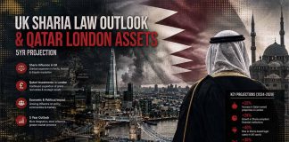 UK Sharia Law Outlook & Qatar London Assets — 5yr Projection