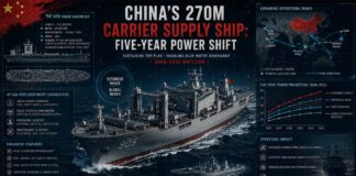 China’s 270m Carrier Supply Ship: Five-Year Power Shift
