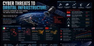 Cyber Threats to Orbital Infrastructure: Strategic Exposure of Italy, Europe, the United States and China