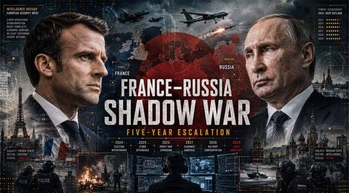 France–Russia Shadow War: Five-Year Escalation