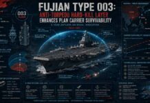 Fujian Type 003: Anti-Torpedo Hard-Kill Layer Enhances PLAN Carrier Survivability — 5-Year Outlook on Naval Innovation