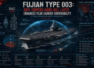Fujian Type 003: Anti-Torpedo Hard-Kill Layer Enhances PLAN Carrier Survivability — 5-Year Outlook on Naval Innovation
