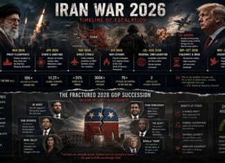 Iran War 2026: Timeline of Escalation and the Fractured 2028 GOP Succession