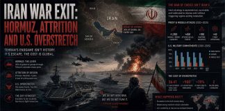Iran War Exit: Hormuz, Attrition and U.S. Overstretch