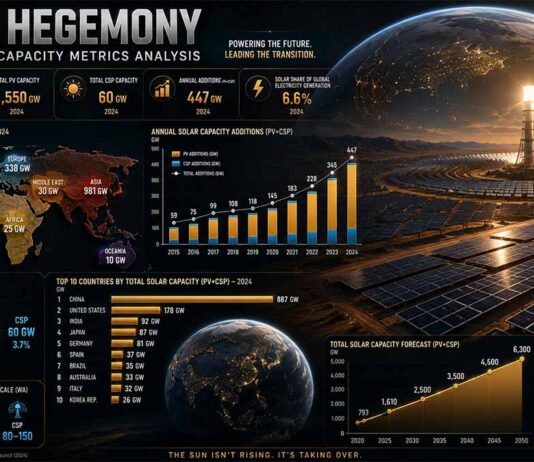 Solar Hegemony: Global PV & CSP Capacity Metrics Analysis