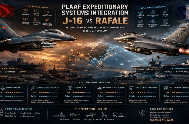PLAAF Expeditionary Systems Integration: J-16 vs. Rafale Analysis