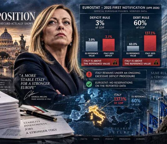 REPORT – Italy’s Public Accounts Under Scrutiny: What the 2025 Fiscal Revision Actually Establishes